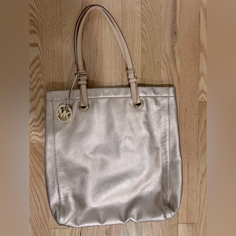 Michael Kors Rose Gold Shoulder Tote